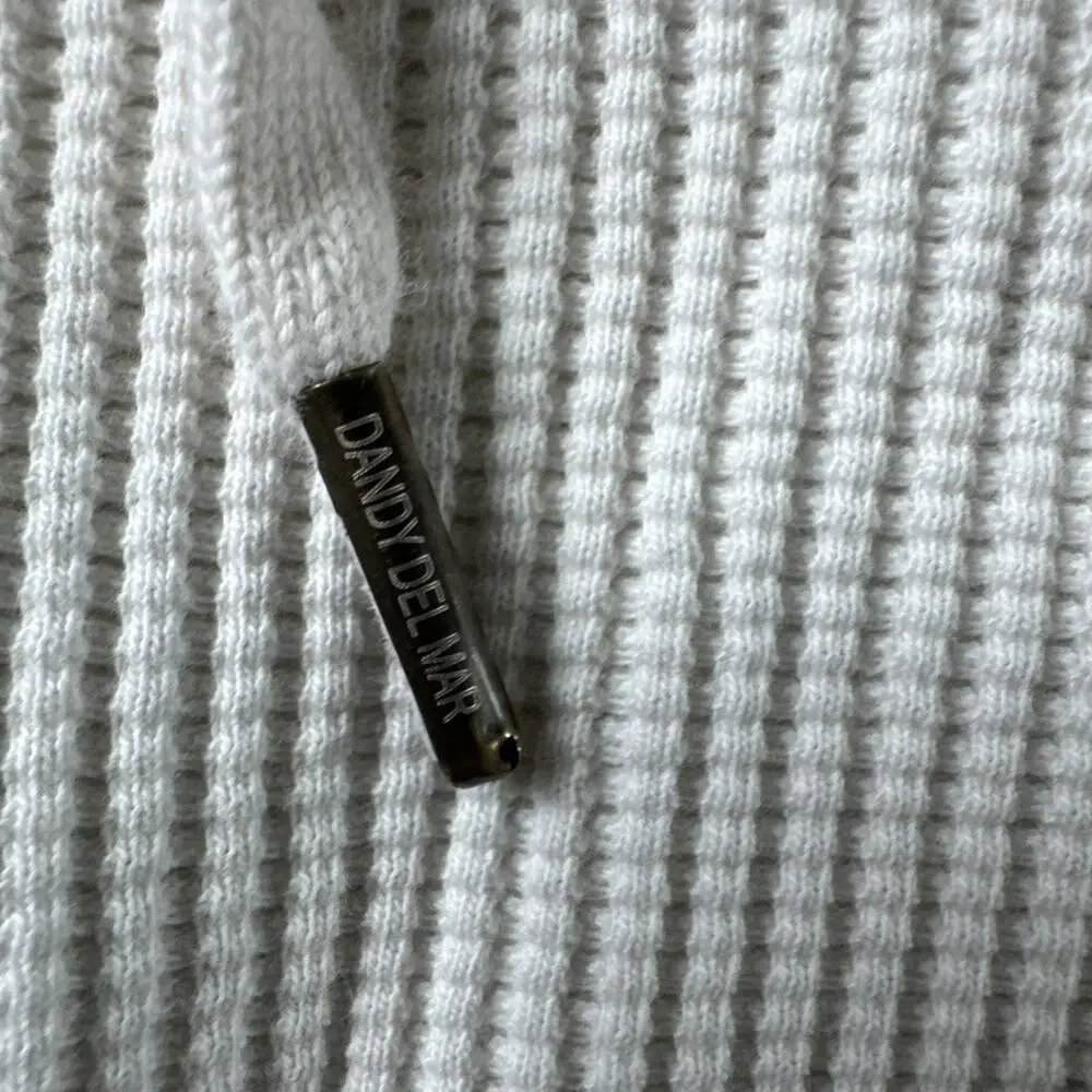 Dandy Del Mar Waffle Knit Shorts Vintage Ivory Men’s Size XL
